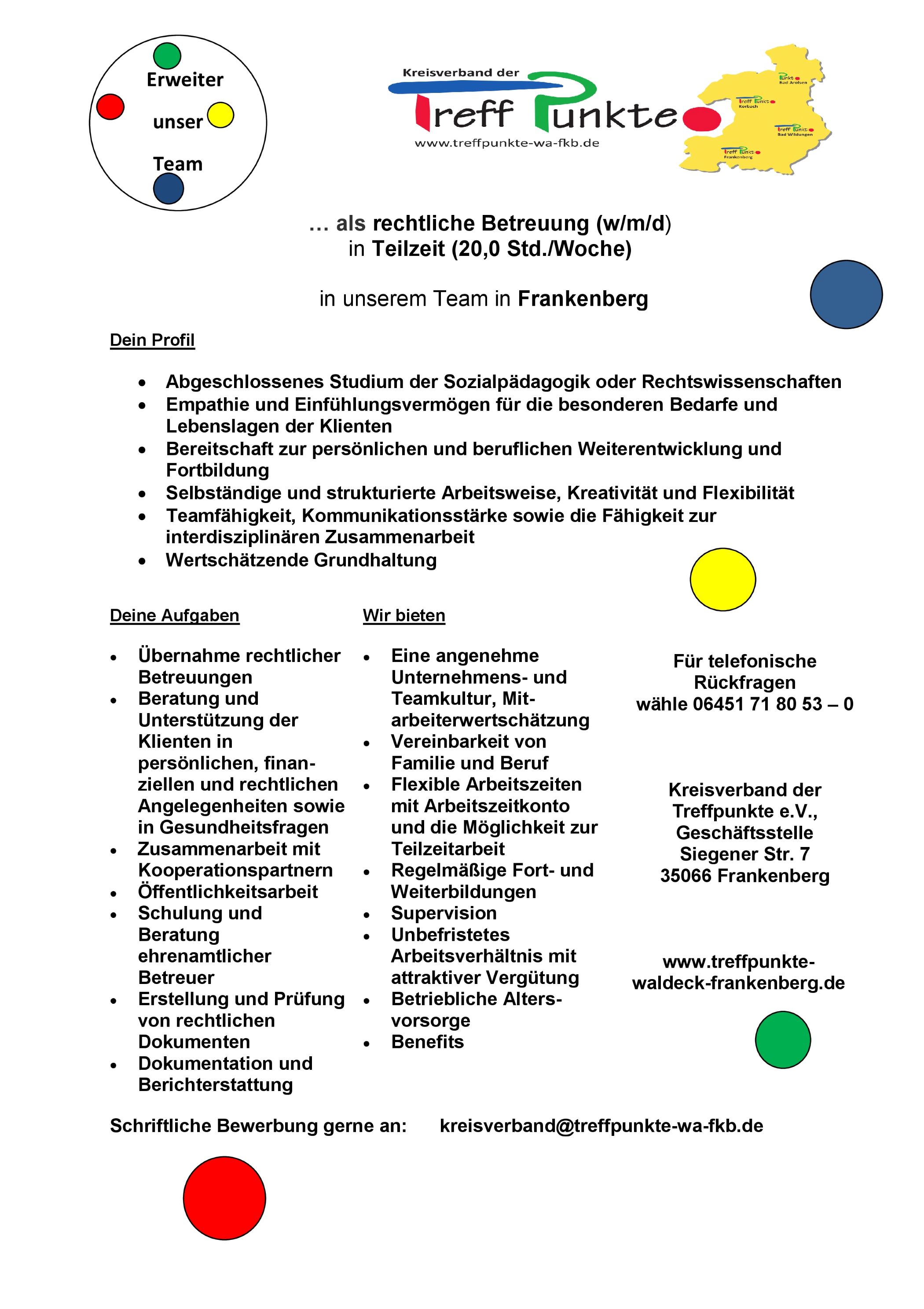 Stellenausschreibung BV FKB 1