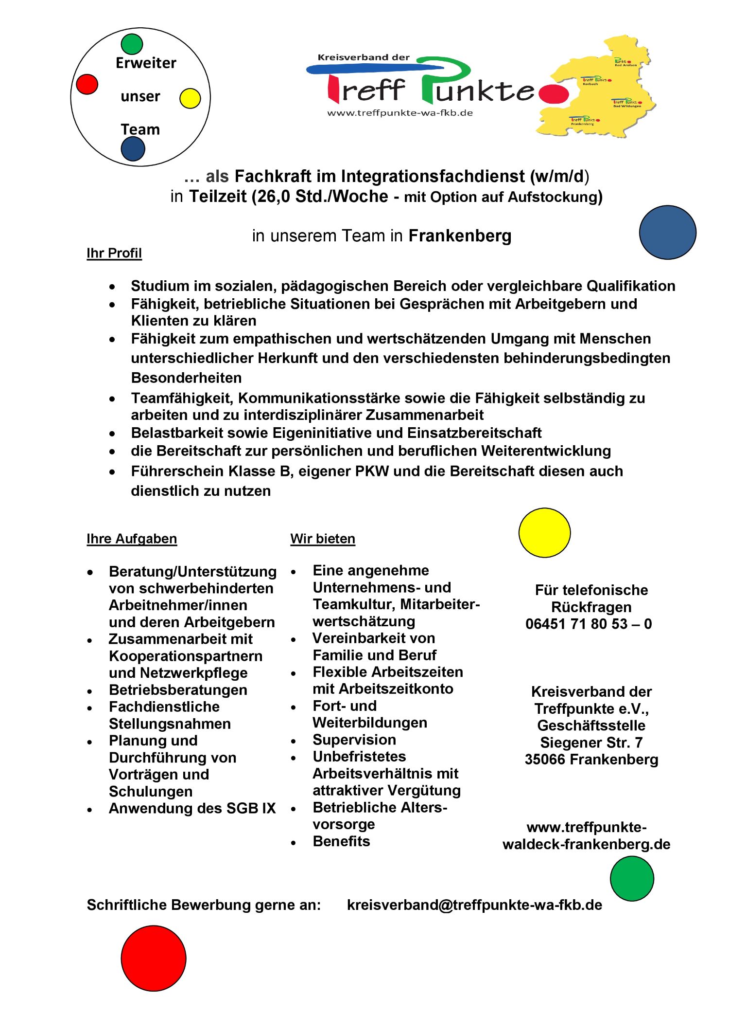 Stellenausschreibung IFD FKB 11 25 1
