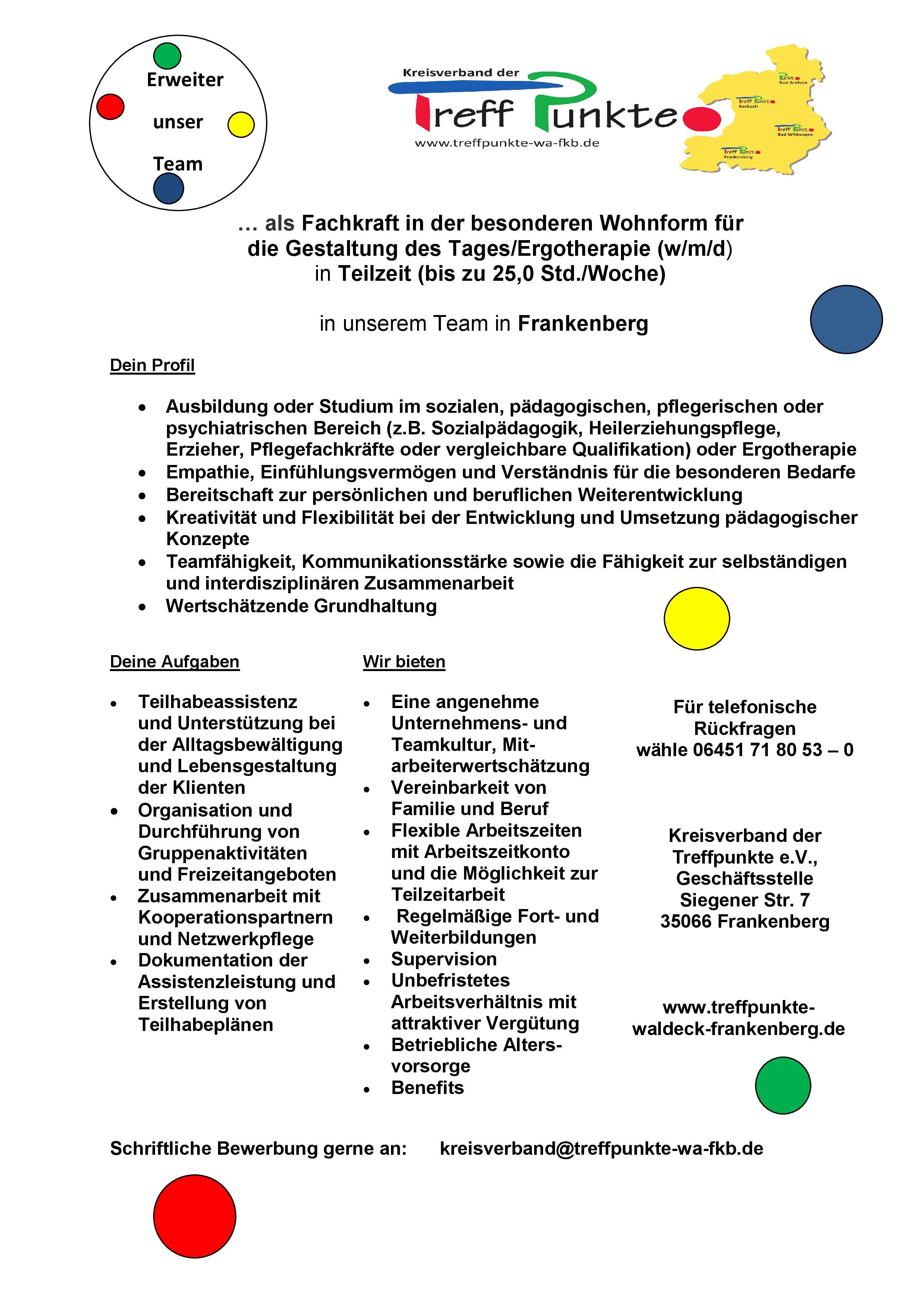 Stellenausschreibung Wofo FKB GdT 1
